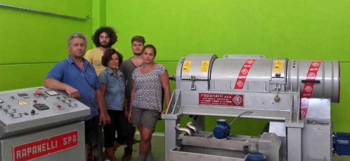 La famiglia Bellesi e il nuovo frantoio